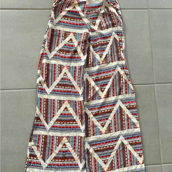 Mustard Seed Vibrant Palazzo Pants - Picture 2 of 8